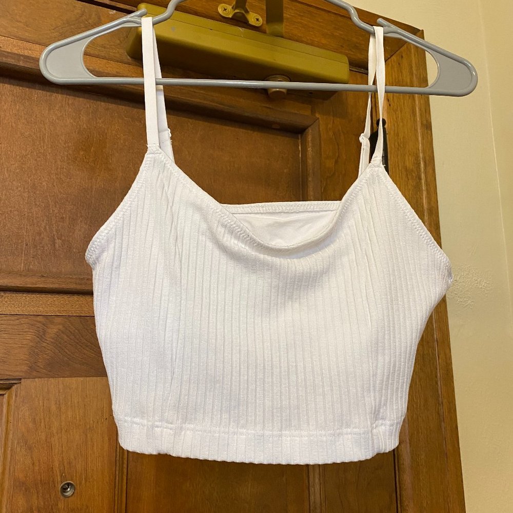 Aerie White Bralette Size Large